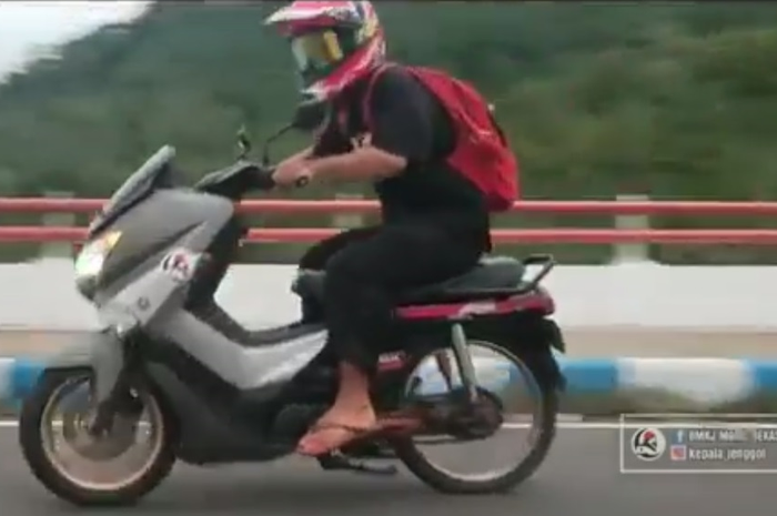 Grand MAX sudah dites di jalanan hasil kawin silang Honda Grand dan Yamaha NMAX
