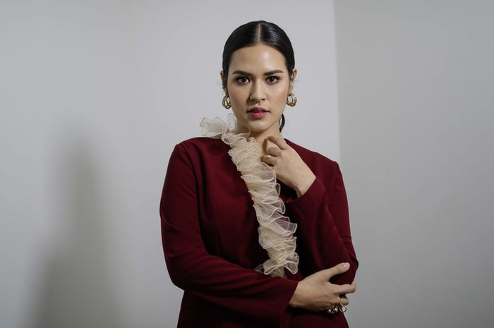 Raisa Andriana saat mengunjungi Kantor Redaksi Kompas.com di Menara Kompas, Jakarta, Selasa (26/11/2019).