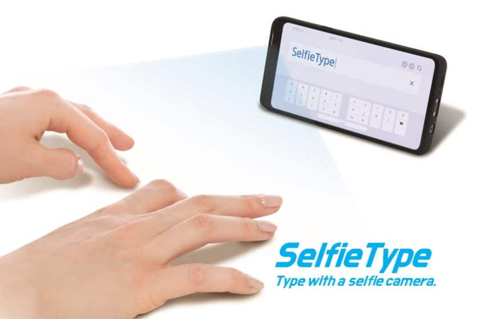 Ilustrasi keyboard hologram