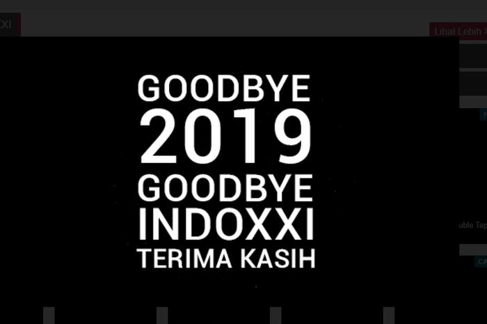 Tampilan IndoXXI per tanggal 1 Januari 2020.
