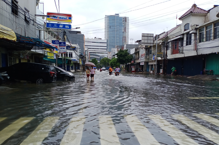 Banjir di wilayah Pasar Baru.