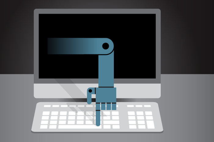 Ilustrasi bot hacker