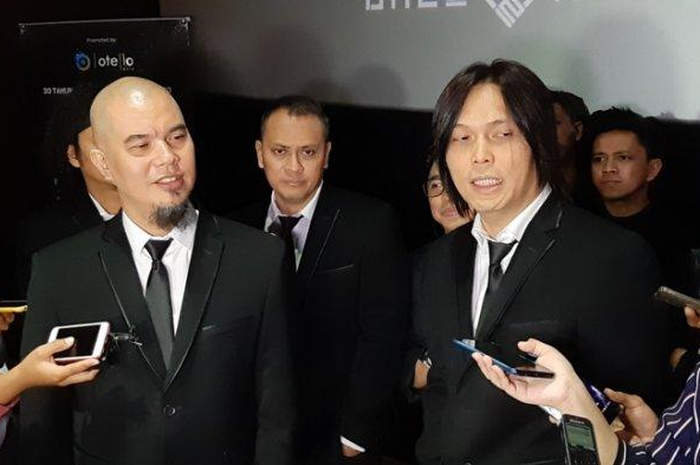 Ahmad Dhani dan personel Dewa 19, termasuk Once Mekel dan Andra Ramadhan hadir dalam jumpa pers tur konser 20 Tahun Bintang Lima Tour 2020 Dewa 19 di fX Sudirman, Senayan, Jakarta Pusat, Rabu (15/1/2020). 