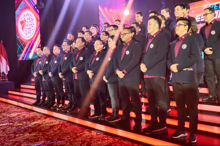 Sejumlah anggota baru yang ditunjuk sebagai pengurus E-Sport Indonesia periode 2020-2024