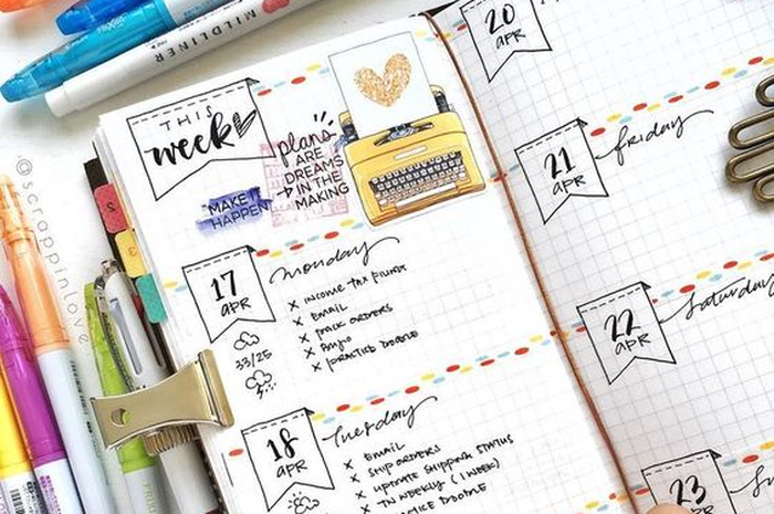 Ilustrasi mencatat to do list yang harus kita lakukan biar selalu terorganisir