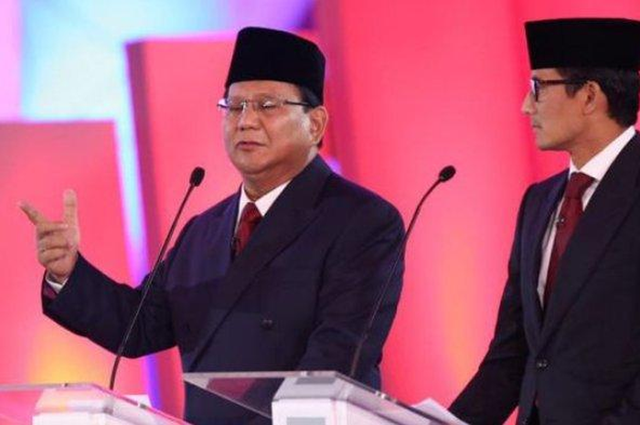 Ketua Umum Partai Gerindra Prabowo Subianto dan Sandiaga Uno .