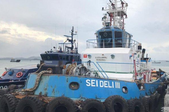 Kapal Sei Deli III Milik Pelindo Batam yang saat ini terparkir di Pelabuhan Bintang 99 Batam, Kepulauan Riau.