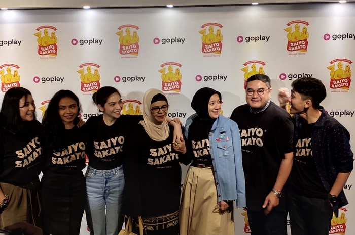 Acara pengenalan serial drama Saiyo Sakato yang menceritakan kisah keluarga Minang