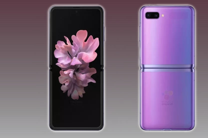 Bocoran desain Samsung Galaxy Z Flip yang memiliki model lipat seperti cangkang kerang