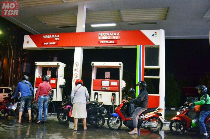 Ilustrasi pom bensin Pertamina, stok BBM dijamin aman jelang merebaknya virus corona.
