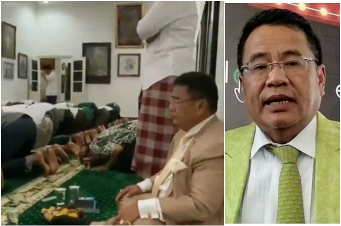 Hotman Paris Trending di Twitter, Duduk di Belakang Jamaah Shalat dan Disuguhi Makanan: Mau ke Luar, tapi Disuruh Duduk oleh Kyai