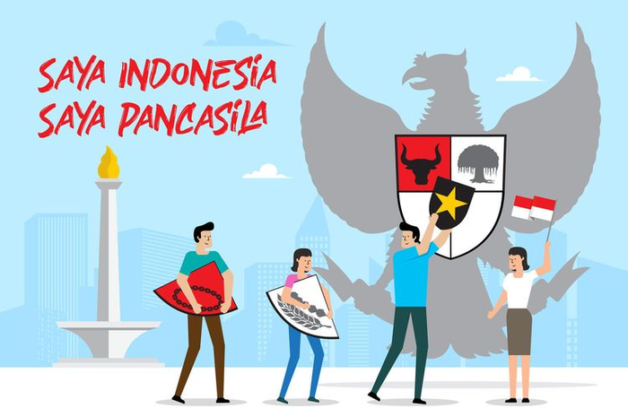 Ilustrasi pancasila