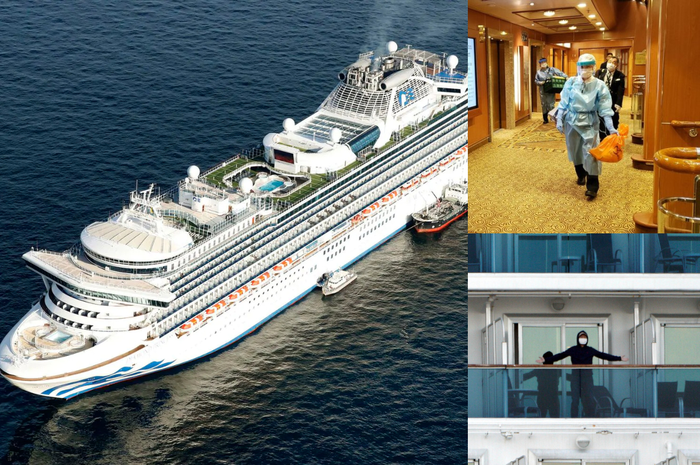 64 penumpang kapal pesiar mewah Diamond Princess dinyatakan positif mengidap virus corona. 3700 lainnya tak boleh keluar dari kapal.