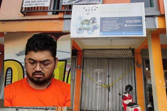 Febriansyah tak menyangka rekannya, yang tak lain adalah pemilik WO bodong Pandamanda, Anwar Said' menipu klien.