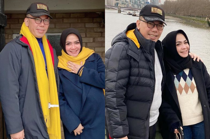 Potret Rieta Amilia bersama sang suami