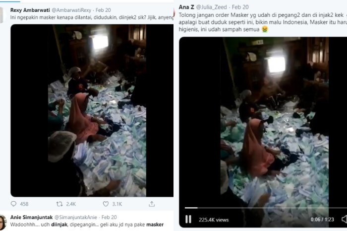 video viral pengemasan masker merk Solida 