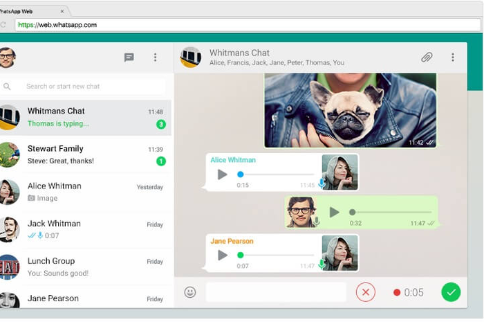 WhatsApp versi web