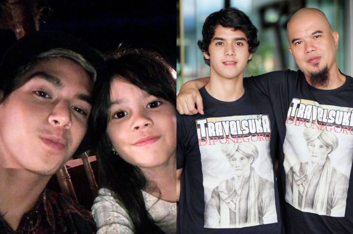 Kolase foto Ahmad Dhani, Al Ghazali dan Safeea Ahmad