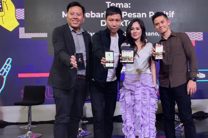 Acara peresmian kampanye 'Sama-Sama Beda, Sama-Sama TikTok', Sabtu (29/2), di Kota Kasablanka, Jakarta Selatan