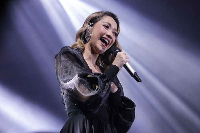 Bunga Citra Lestari saat tampil di acara Romantic Valentine concert with Ronan keating di Hotel Pullman Central Park, Jakarta Barat Sabtu(29/2/2020). Bunga Citra Lestari membawakan lagu Cinta Sejati.
