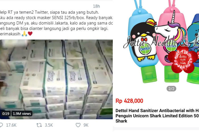 Harga masker dan hand sanitizer jadi mahal dan langka. Ini hukuman bagi oknum-oknum nakal yang menimbun masker dan hand sanitizer.