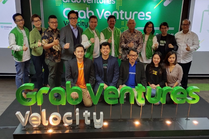 Para pengisi acara Grab Ventures yang dihadiri oleh Kemenkominfo dan Kemenkop UKM Republik Indonesi