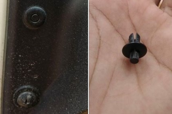 Baut di bodi motor kekinian sudah memakai model rivet.