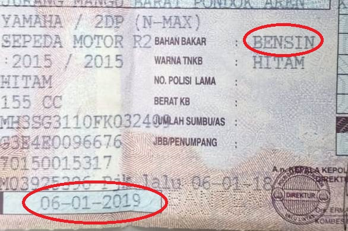 Data STNK dihapus kemudian diprin ulang