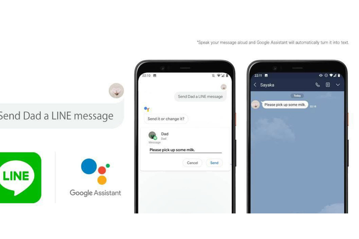 Balas cepat pesan Line kini mudah dibantu dengan Asisten Google.