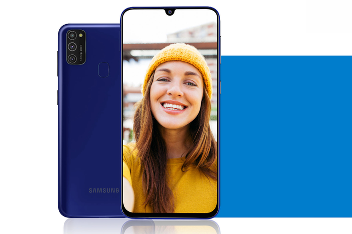 Tampilan Samsung Galaxy M21.