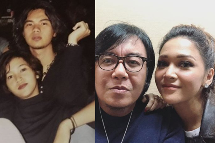 Kolase foto Ari Lasso, Maia Estianty, dan Ahmad Dhani