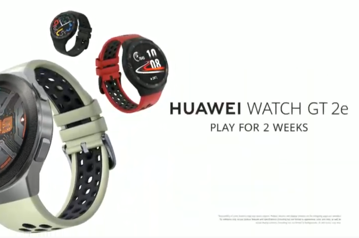 Huawei watch GT 2e yang diklaim bisa digunakan selama 2 minggu tanpa harus di charge.