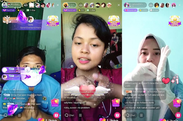 Tampilan Likee Live Klinik
