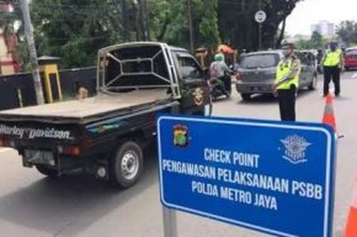 Polisi siapkan 33 check point untuk mengawasi jalannya PSBB di DKI Jakarta