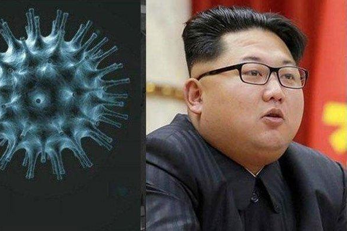 Ilustrasi virus corona, Kim Jong Un