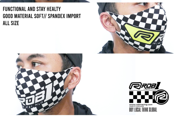 Enggak Cuma Bikin Apparel dan Part Racing, ROB1 Racing Juga Bikin Masker Non Medis Untuk Cegah Virus Corona