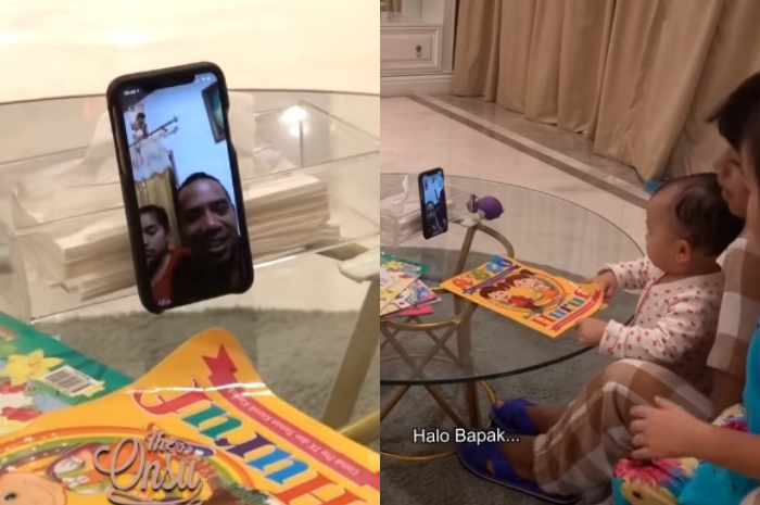 Keluarga Ruben Onsu video call dengan ayah kandung Betrand Peto di NTT, Ferdy Peto.