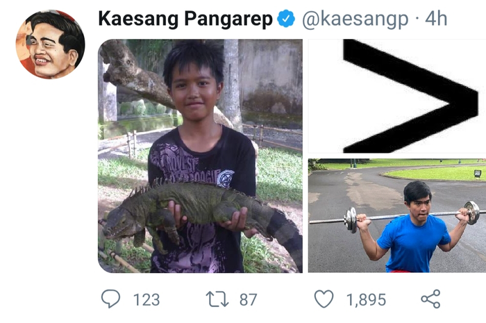 Viral Bikin Meme Debat Receh di Twitter, Kaesang Ikut Banding-Bandingin Gambar Sendiri 