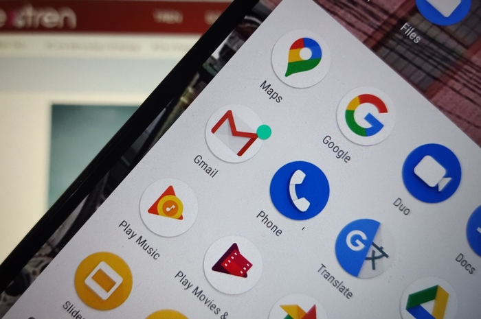 Ilustrasi aplikasi Google Phone