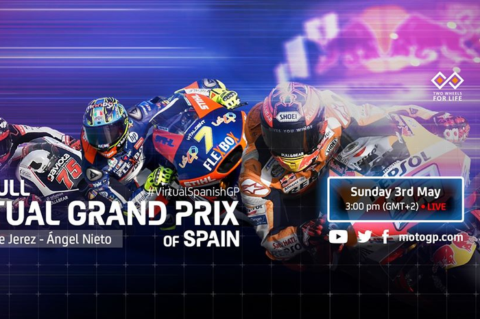 MotoGP Virtual Race III kembali digelar akhir pekan ini, Minggu (3/5/2020). Kelasnya tak hanya MotoGP tapi juga ada Moto2 dan Moto3