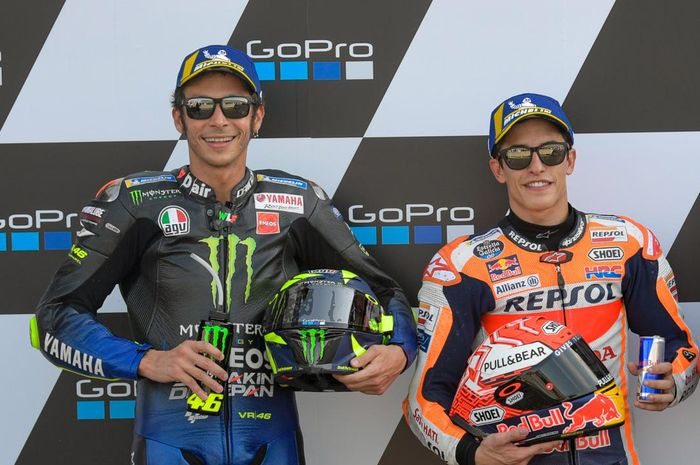 Ilustasi. Ada kerugian yang bakal dialami Valentino Rossi dan Marc Marquez akibat batalnya 3 ronde MotoGP, apa saja?
