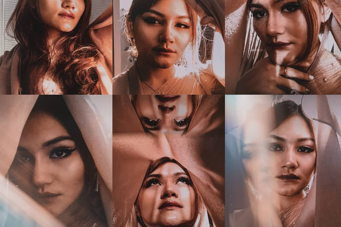 Contoh hasil virtual photoshoot yang diunggah di Instagram