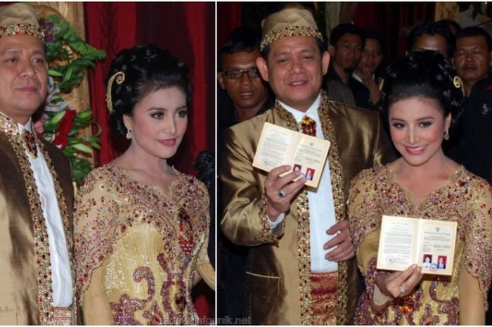 Foto pernikahan Cici Paramida dan Ahmad Suhaebi