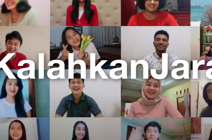 Kampanye #KalahkanJarak yang dilakukan oleh 3 Indonesia dengan menggaet beberapa influencer.