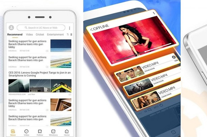 Tampilan UC Browser