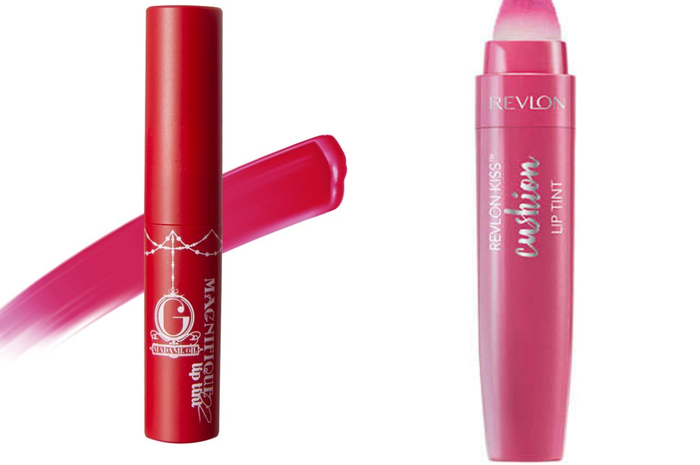 Madame Gie Magnifique Lip Tint VS Revlon Kiss Cushion Lip Tint