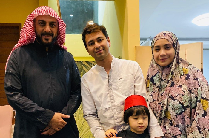 Raffi Ahmad dan Nagita Slavina serta Syekh Ali Jaber 