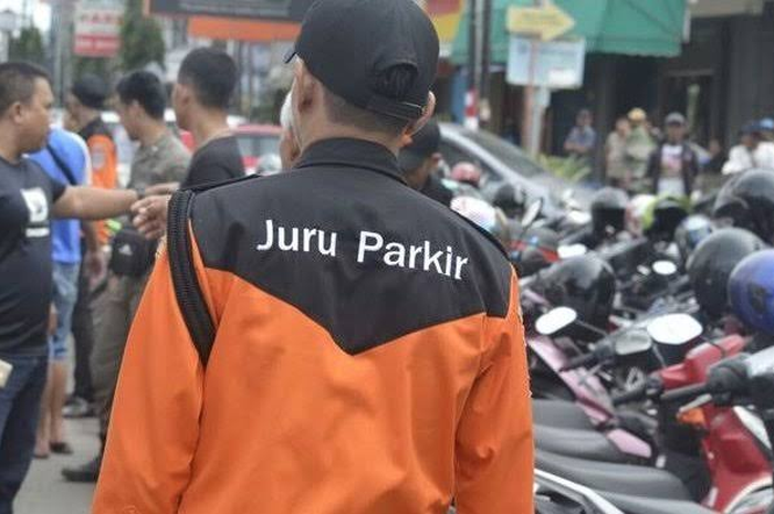 Ilustrasi tukang parkir