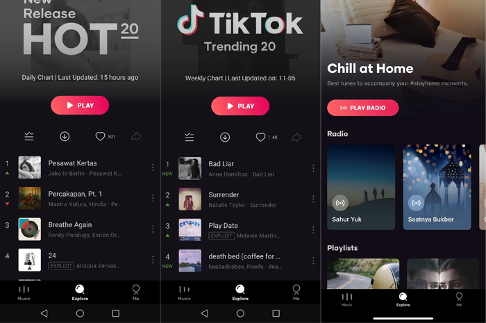 Playlist terbaru Resso