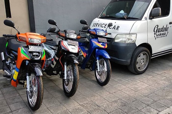 Gustole Garage dikenal jago restorasi Suzuki Satria 120R